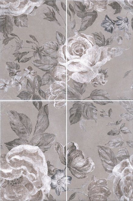Декор Kerama Marazzi 8272\4x\3F Панно Александрия серый 40x60