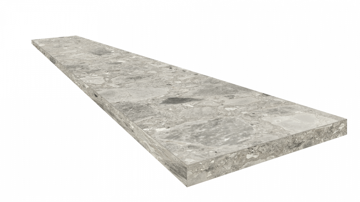 Ступень ColiseumGres Брера Грэй угловая левая 620070002485 серый 33x120