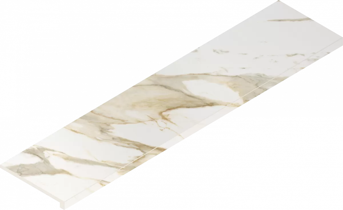 Ступень Италон Стелларис Калакатта Голд фронтальная 620070002592 белый 33x120