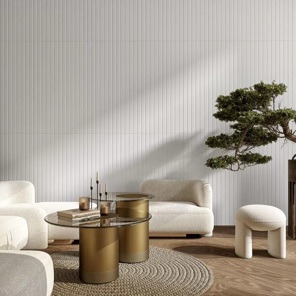 Керамическая плитка Kerama Marazzi KM6012B0021R Танжер 1 белый матовый структура обрезной 60x119.5