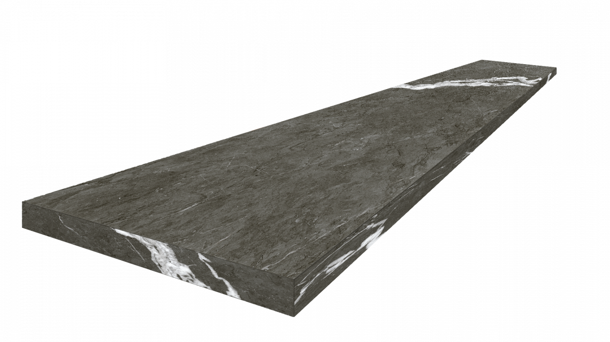 Ступень ColiseumGres Микеланджело Дарк угловая левая 620070002505 черный 33x60