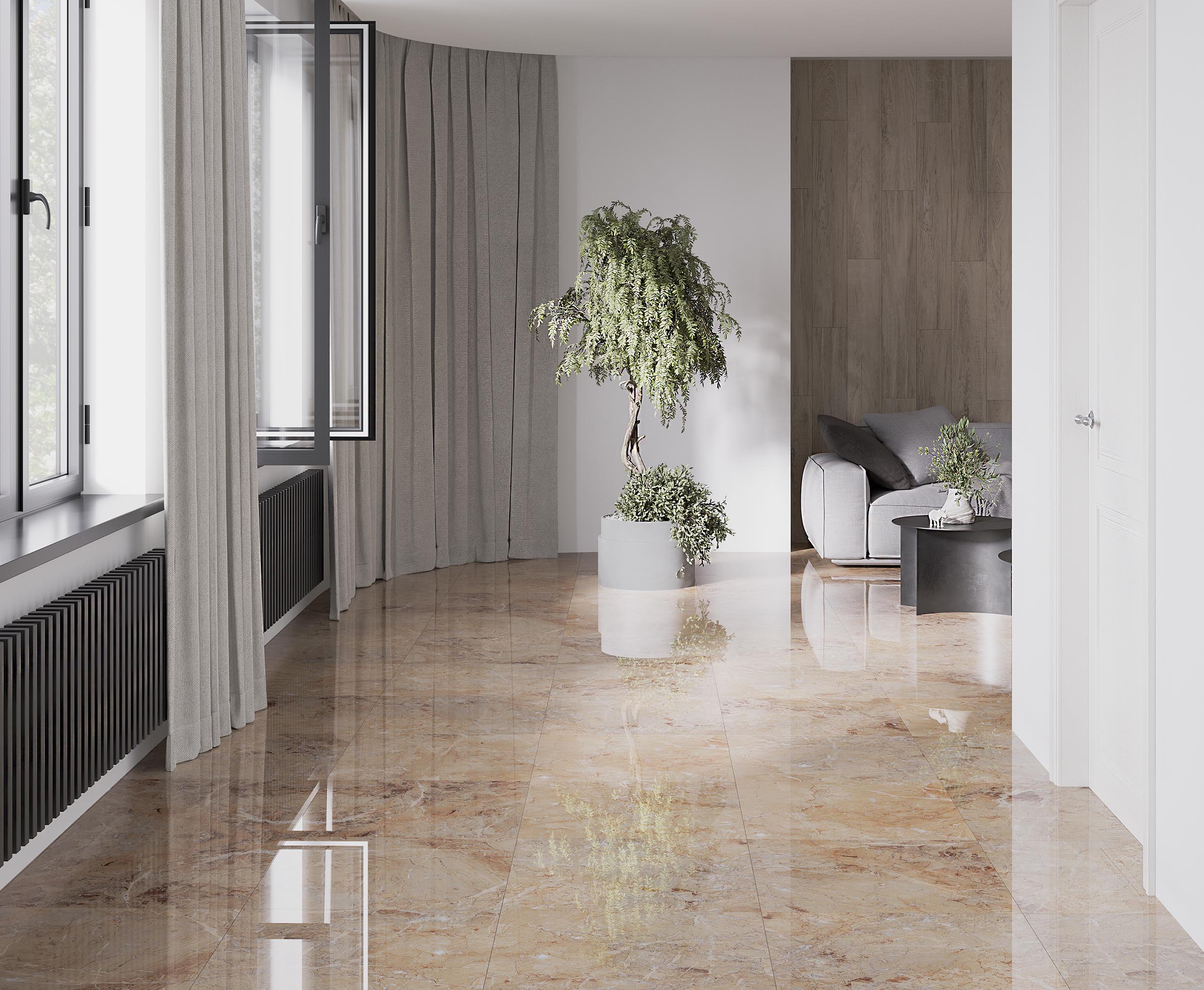 Керамогранит Laparet Brecia Antic Brown 60x60 полированный