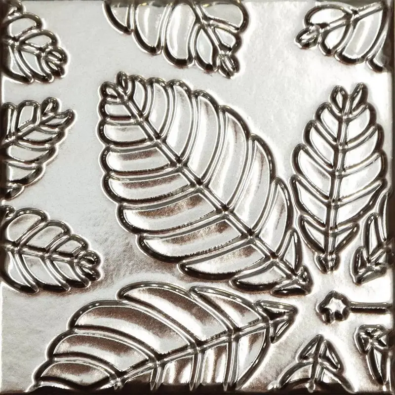 Декор Kerama Marazzi KMD2SFB003BN Агдаль 1 металл глянцевый структура 15x15