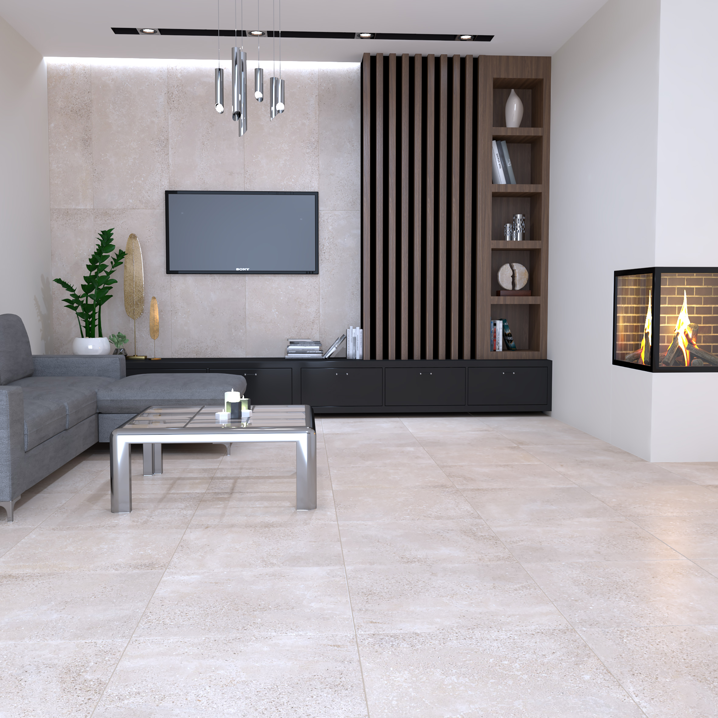 Керамогранит Laparet Tiffany графитовый 60x120 матовый