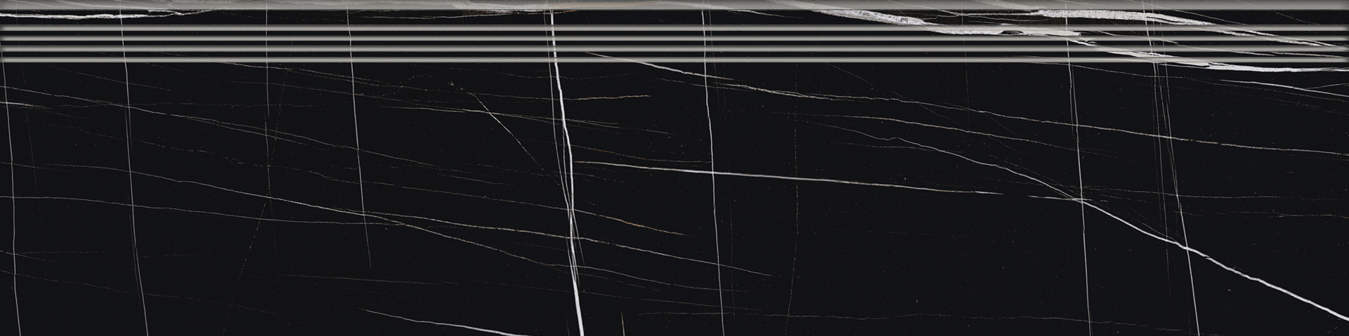 Ступень Керранова Marble Trend Nero Dorato K-1004/MR/st01/300x1200x10 черный