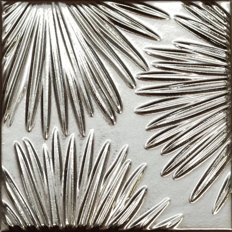 Декор Kerama Marazzi KMD2SFE003BN Агдаль 4 металл глянцевый структура 15x15