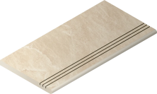 Ступень Italon Материя X2 Магнезио 120 закругленная грип 620040000202 бежевый 30x120