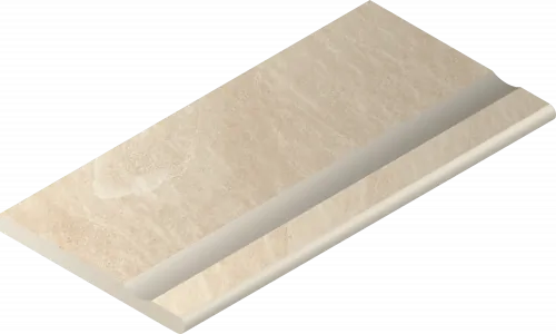 Бортик Italon Материя X2 Магнезио с выемкой закругленный 620090001197 бежевый 30x120