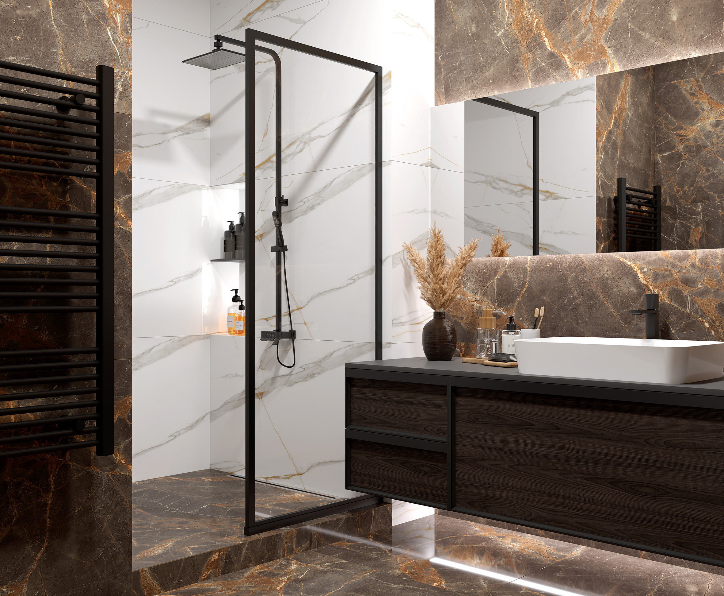 Керамогранит Laparet Nebula Brown 80x160 полированный