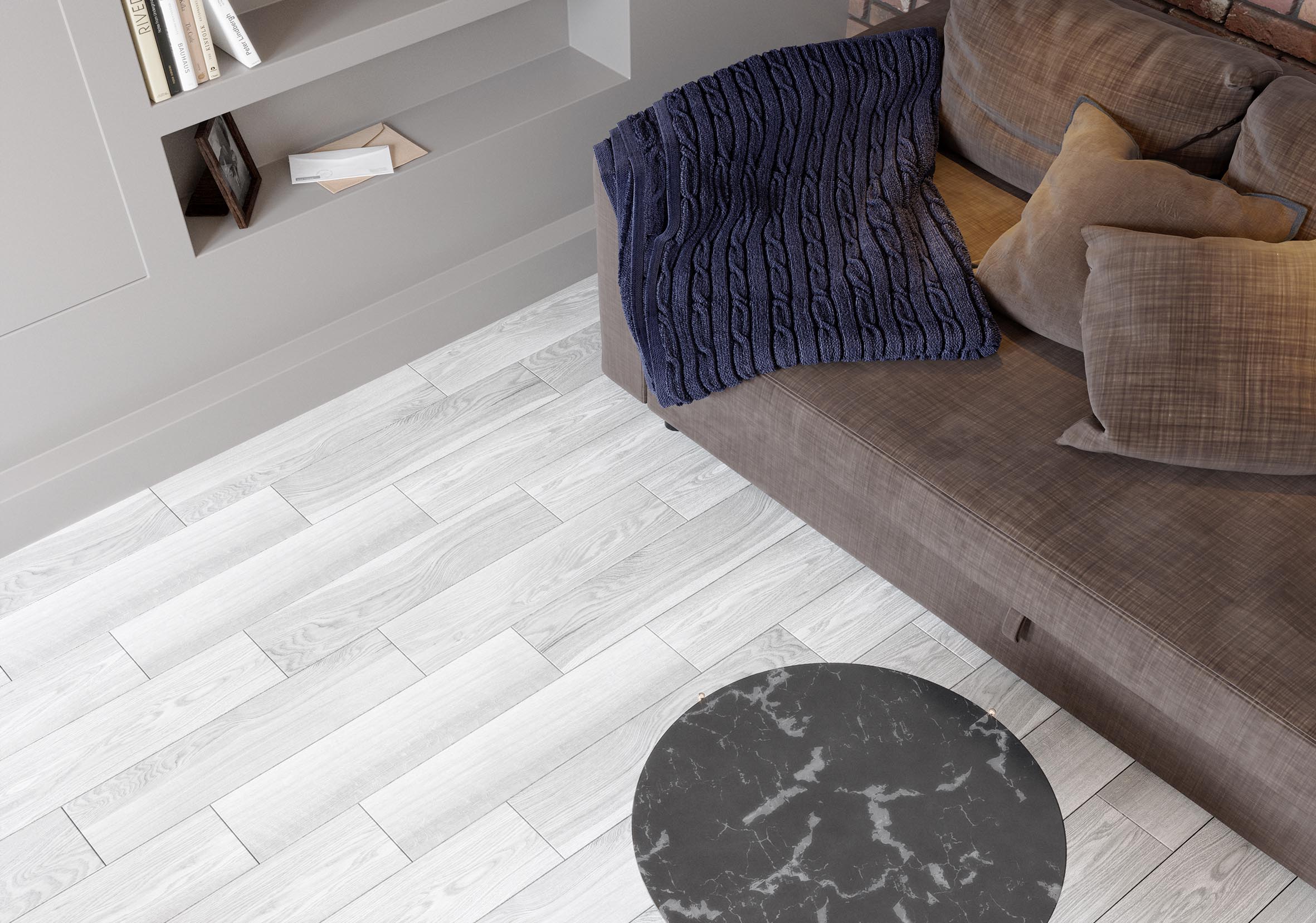 Керамогранит (CL 0046) Laparet Celtic пепельный 15x60 матовый