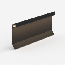 Теневой плинтус универсальный Laconistiq Novel МАХ черный МУАР 15x70x3000мм зазор 60мм