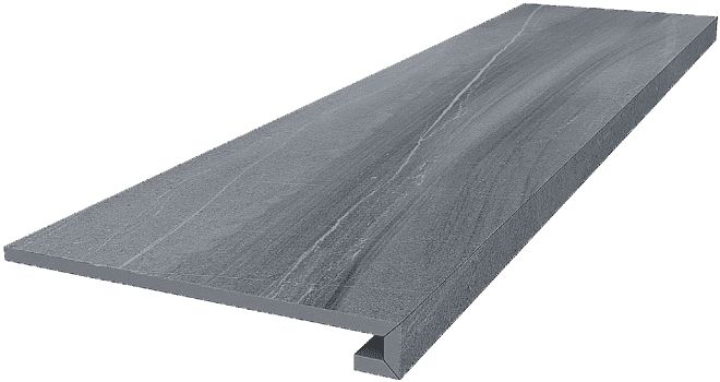Ступень Kerama Marazzi DL500500R\GCF клееная Роверелла серый 33x119,5