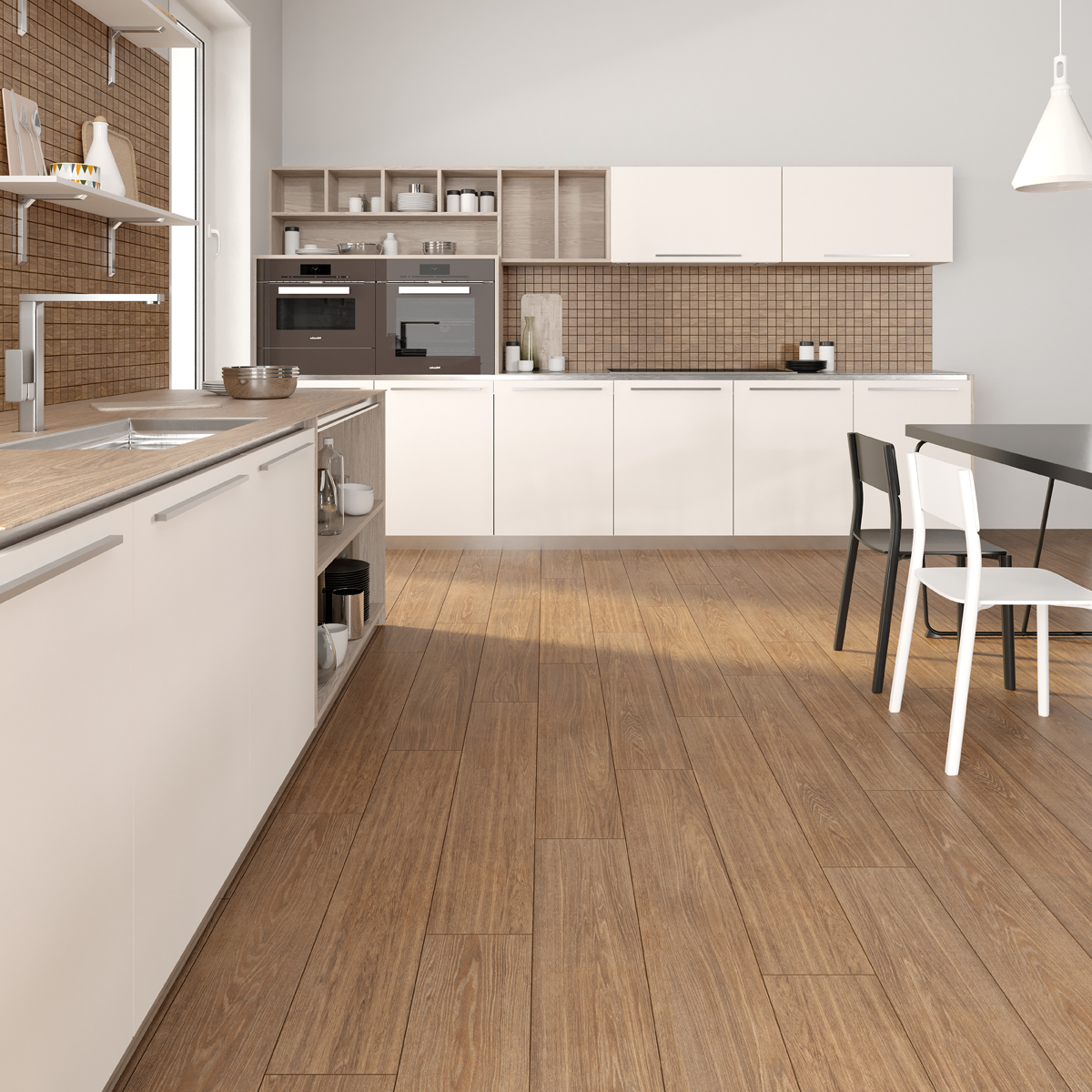 Керамогранит Идальго Wood Classic Beige LMR 19.5x120 бежевый