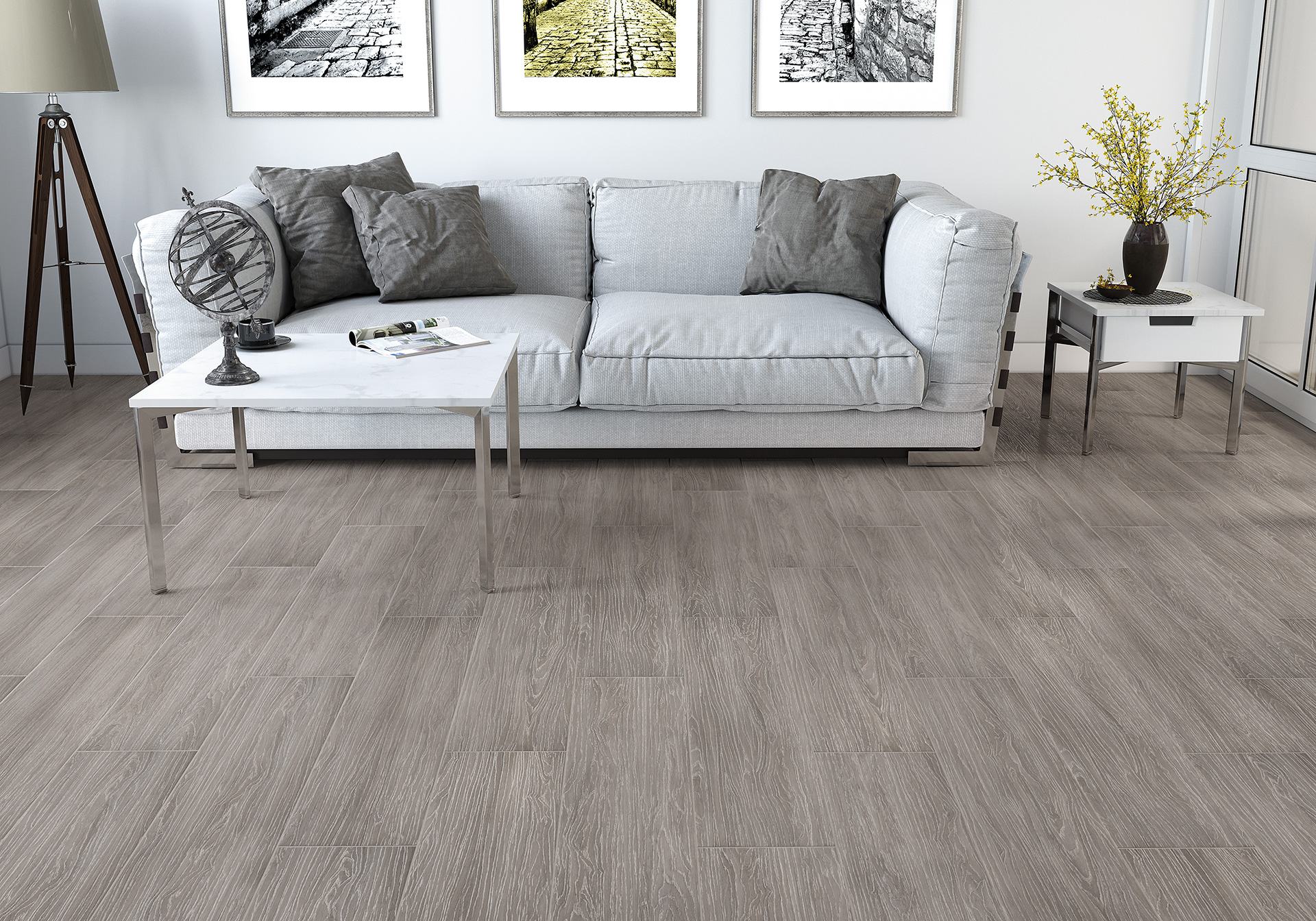 Керамогранит Alma Ceramica Сандал GFA92SND08R бежевый 20x90