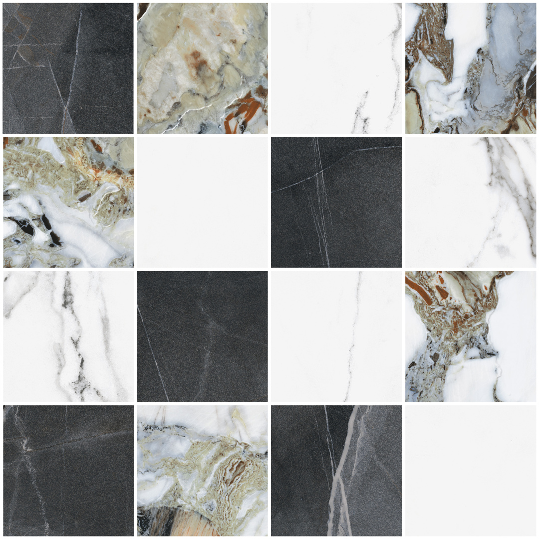 Мозаика Vitra CityMarble Микс R9 30x30 лаппатированный