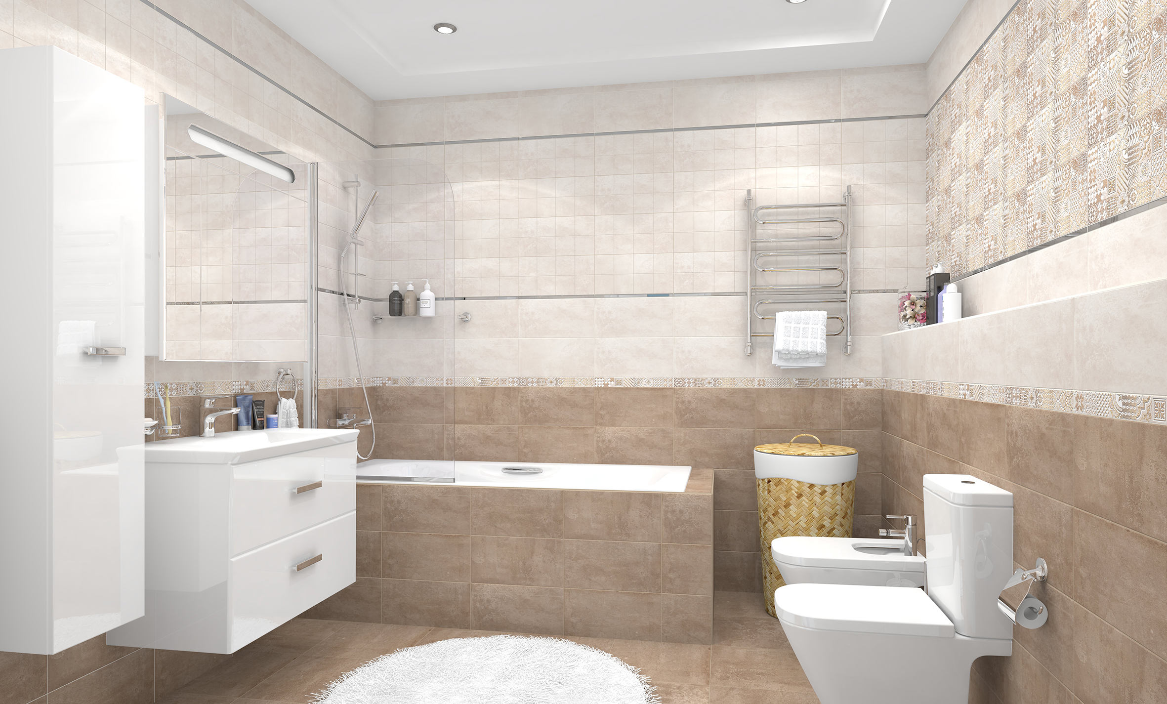 Керамогранит Laparet Bastion беж Bastion тёмно-бежевый 40x40 матовый