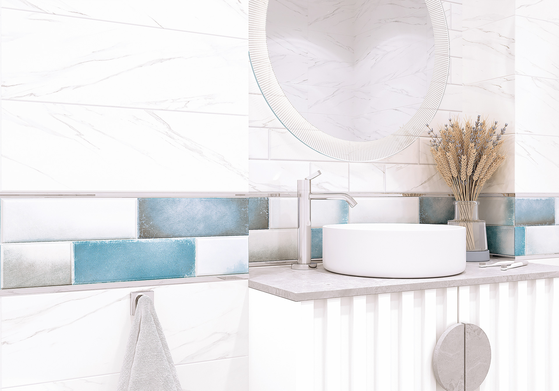 Керамическая плитка Alma Ceramica Нью Йорк TWA11NYK010 белый 20x60