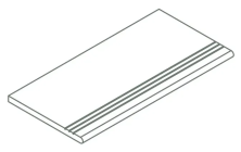 Ступень Италон Магма Графит закругленная Грип 620040000240 серый 30x120