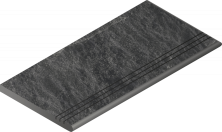 Ступень закругленная угловая правая Italon Materia X2 Titanio 30x60