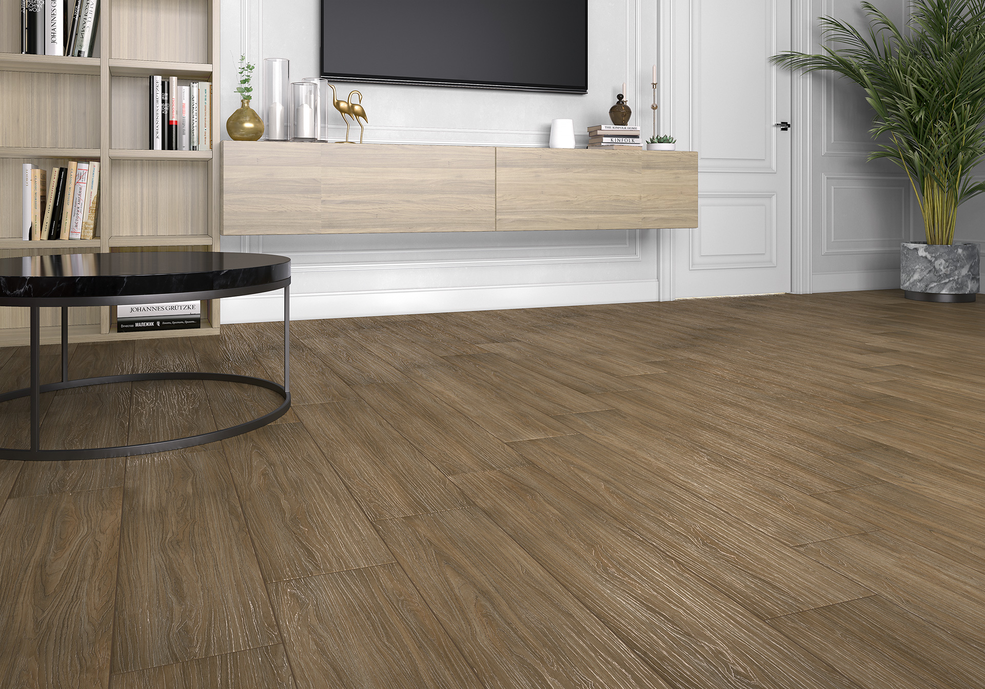 Керамогранит Alma Ceramica Сандал GFA92SND08R бежевый 20x90