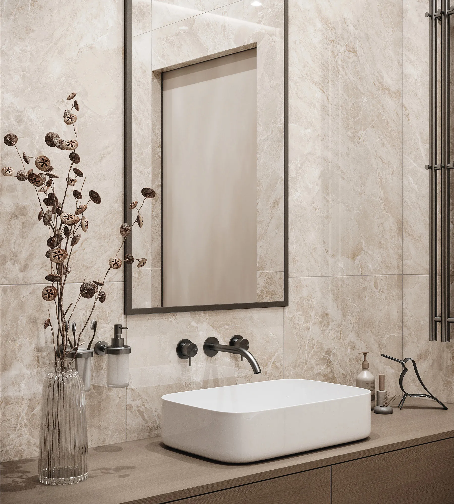 Керамогранит Аркадия Керамика FP1032-A Modena Bianco Full Polished 60x120 белый