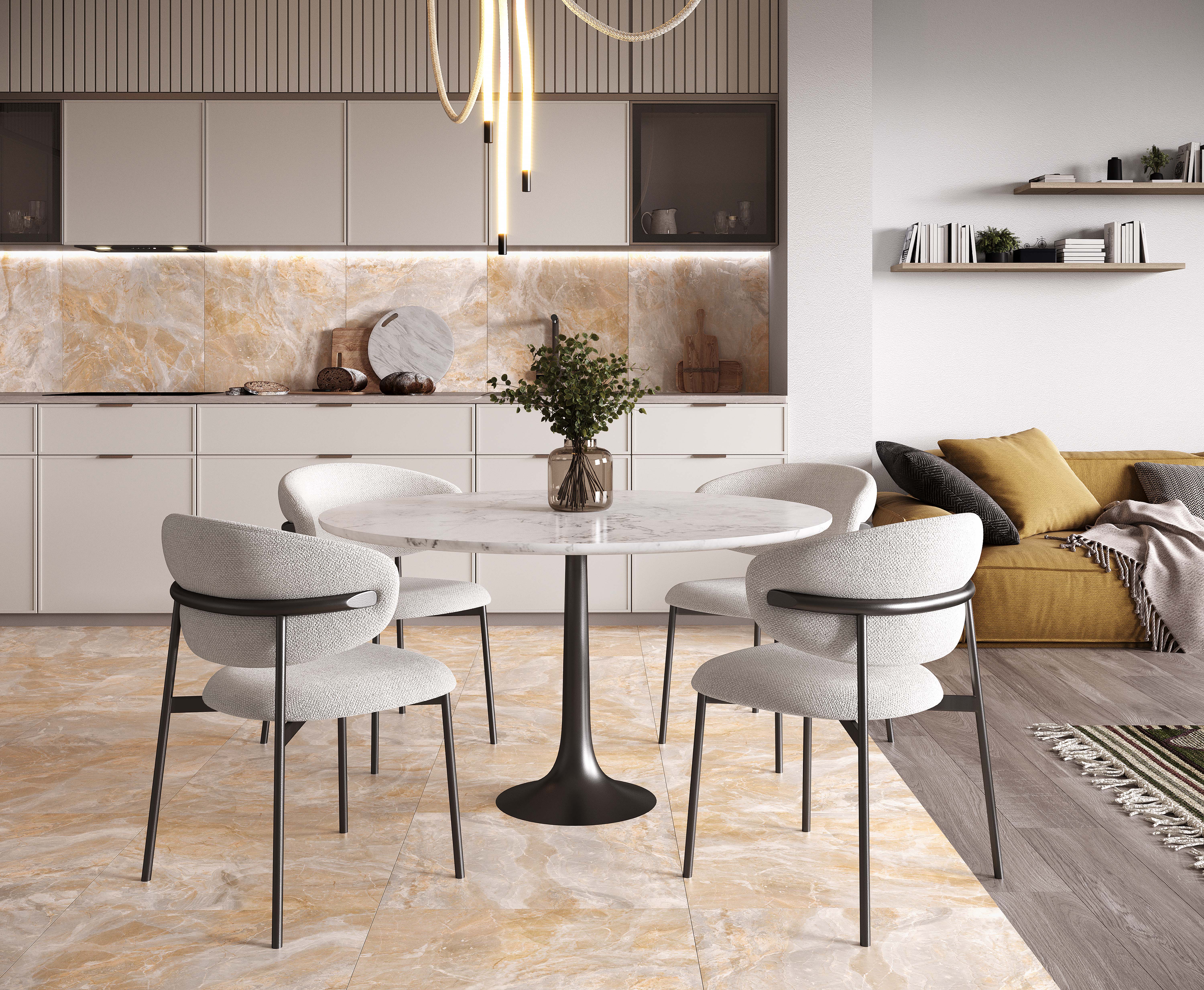 Керамогранит (JS 0022) Laparet Jasper серый 60x60 матовый