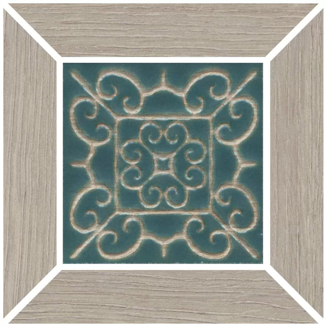 Вставка Kerama Marazzi ID152 Тровазо наборный серый матовый 13x13