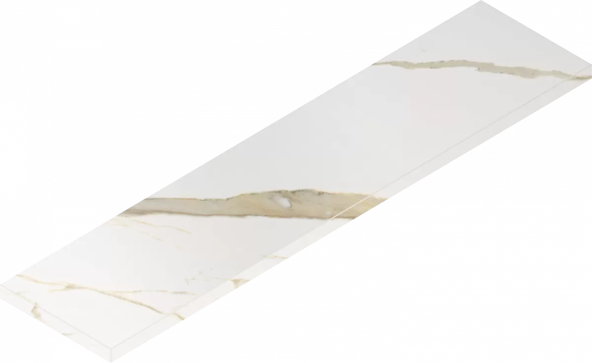 Ступень Италон Стелларис Калакатта Голд угловая левая 620070002606 белый 33x120