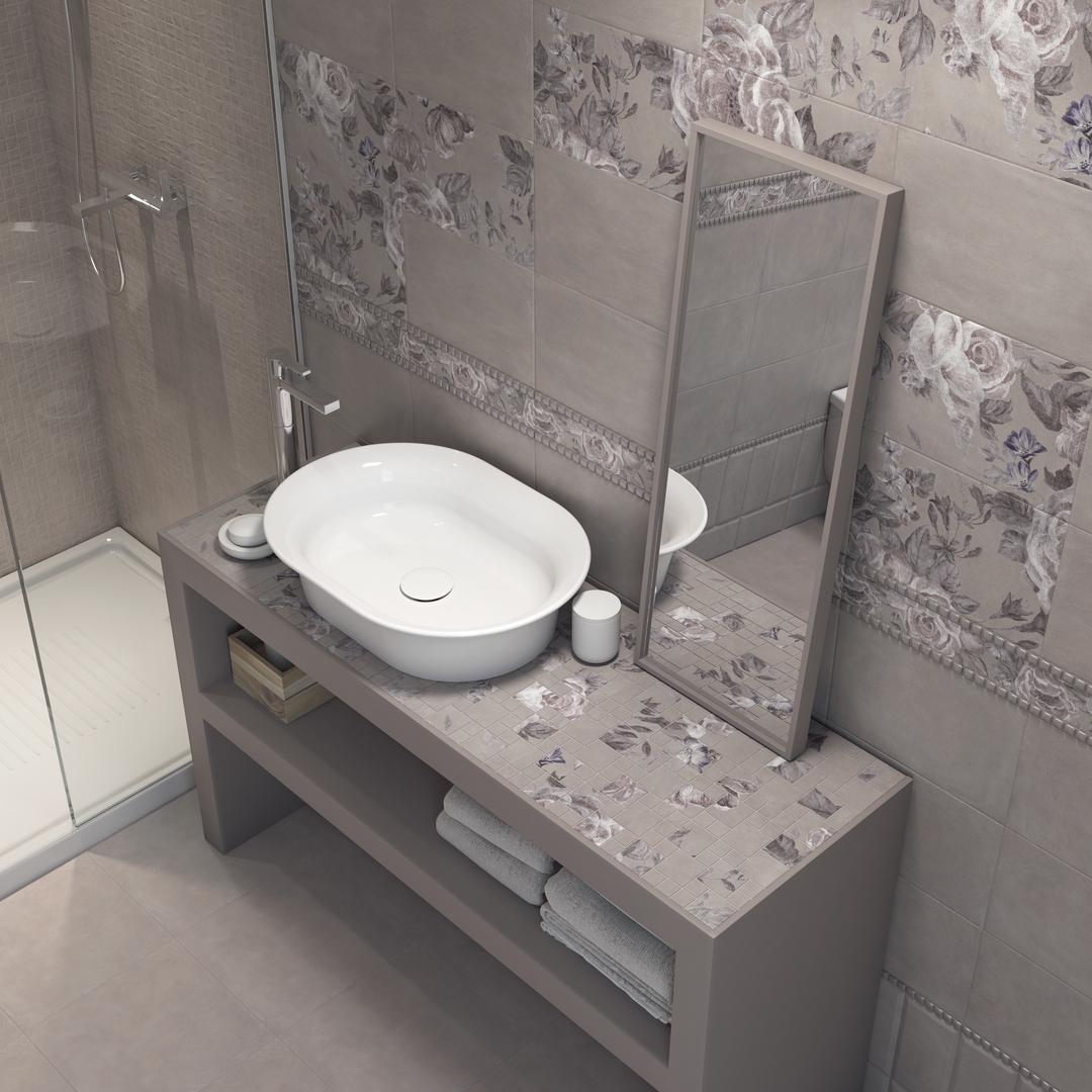 Декор Kerama Marazzi 8272\4x\3F Панно Александрия серый 40x60