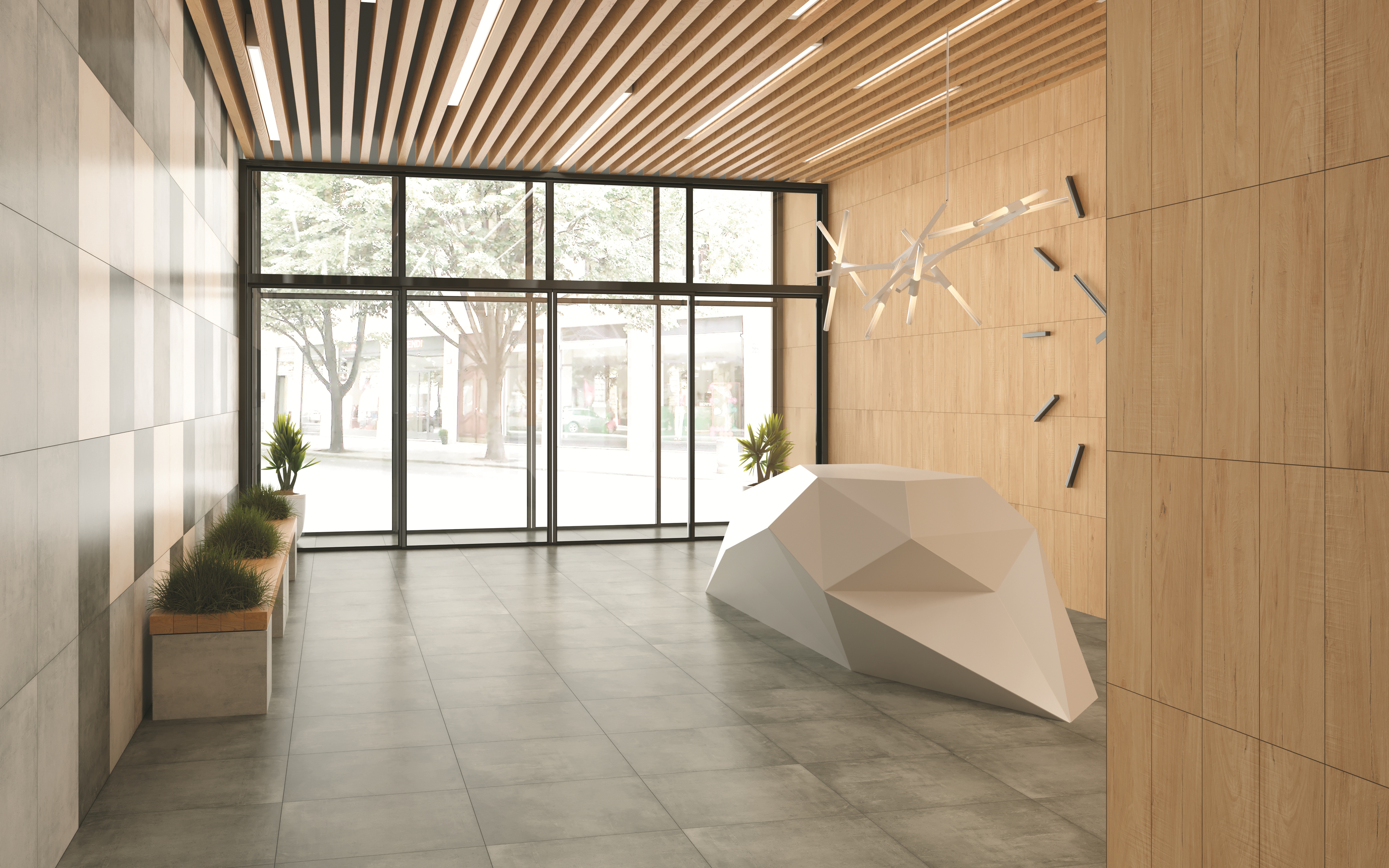 Керамогранит Grasaro Beton Grey 60x60 G-1102/MR/600x600x10