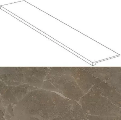 Ступень угловая левая Atlas Concorde Supernova Stone Grey Wax 33x120