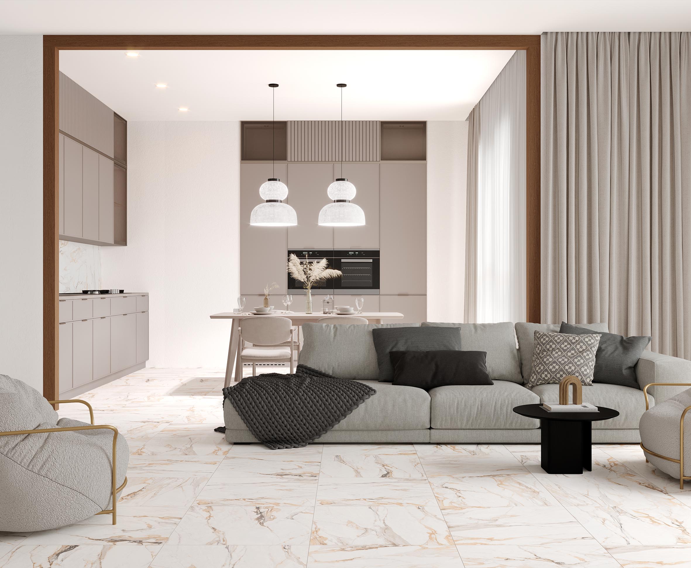 Керамогранит Laparet Statuario Porshe 60x60 матовый