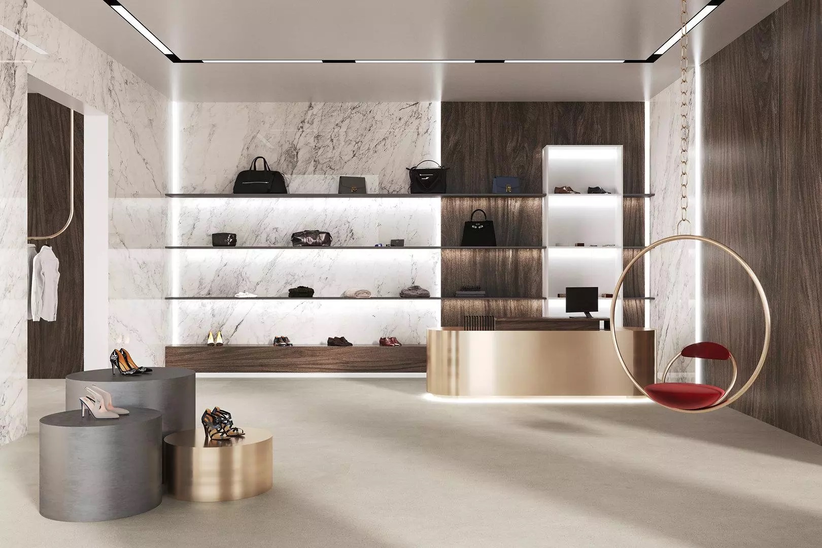 Панно Kerama Marazzi SG090800R6\P Капрая белый (из 2ч. 160x320) 320x320