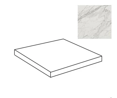 Ступень угловая Marvel Statuario Select Scalino Ang. ADXQ 33x33