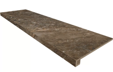 Комплект Estima BR04 Bernini Dark Brown (Ступень 33x120 непол. прямоугол. бортик без насечек + Подступенок 14,5x120)