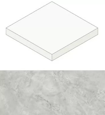 Ступень угловая Marvel Grey Cloud Scalino Angolare Silk AGJG 33x33