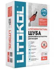 Фасадная штукатурка «Шуба» Литокол LITOTHERM FACTURA 25кг белый