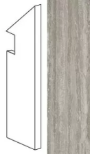 Ступень правая Marvel Travertino Silver Battiscopa Sag. Dx ADX4 7.2x30