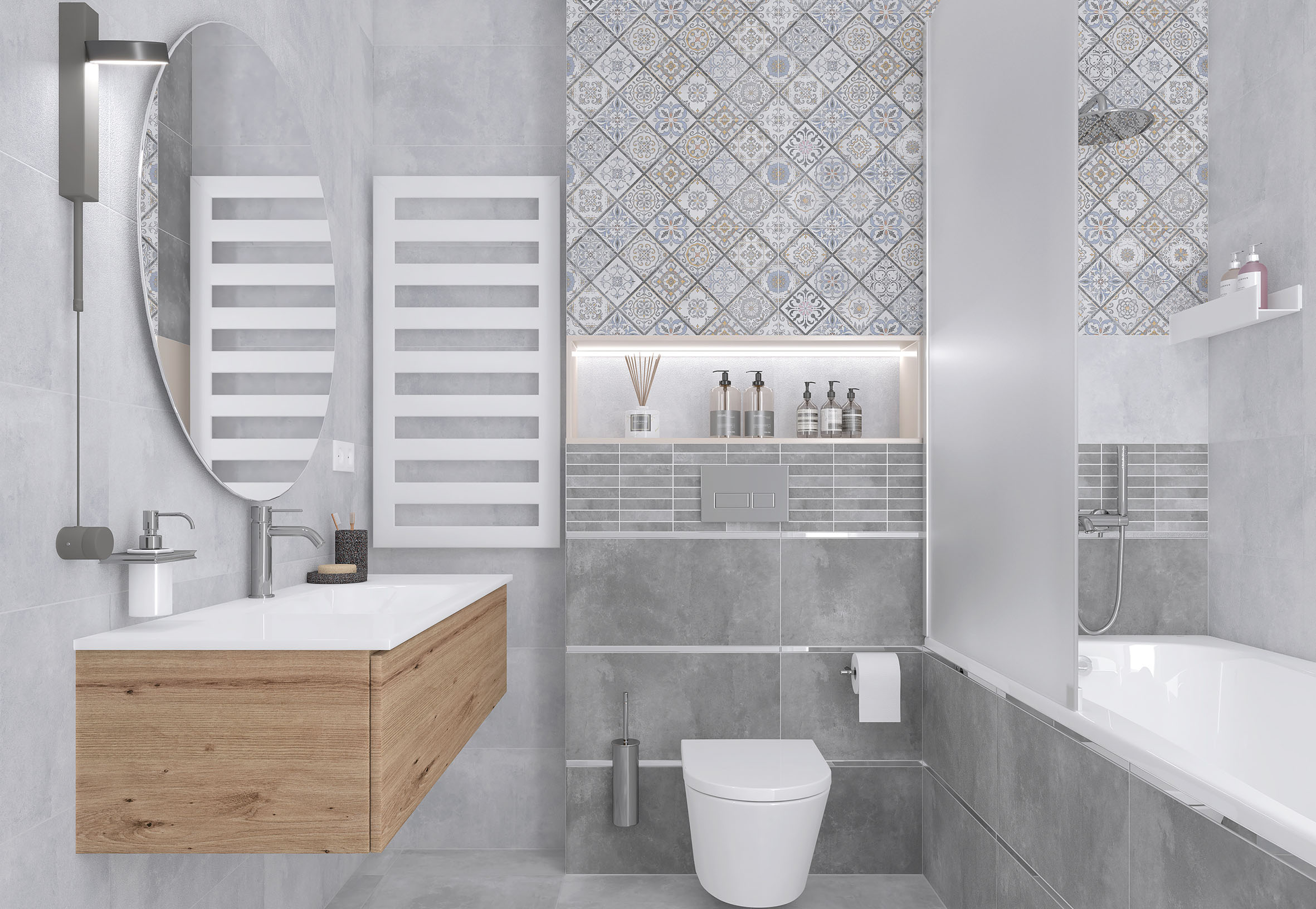 Керамогранит Laparet Etnis светло-серый 50x50 матовый