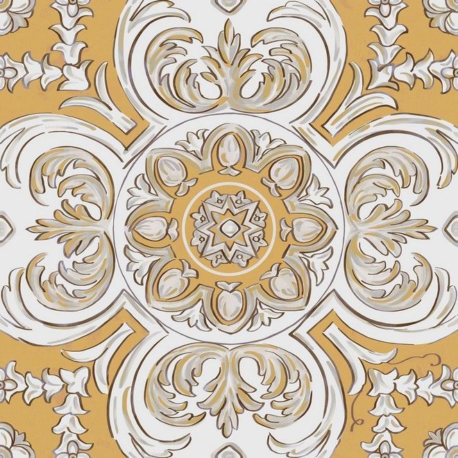Декор Kerama Marazzi Алмаш центр жёлтый 30x30 HGD\B510\SG9174