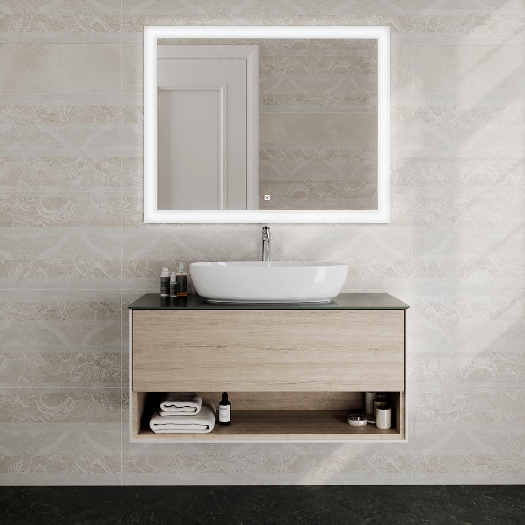 Керамическая плитка Kerama Marazzi Эскориал серая структура обрезная 40x120