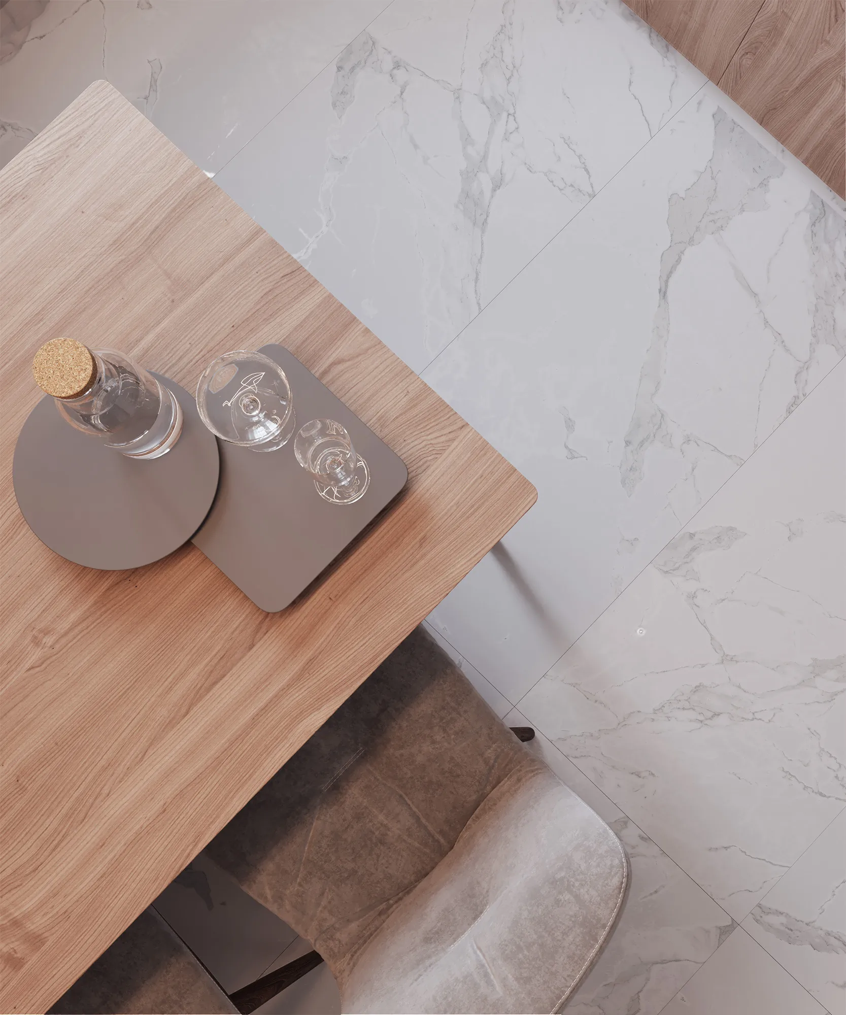 Керамогранит Аркадия Керамика GI8005-A Paradise Statuario Matt Glossy Ink 60x120 белый