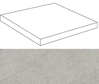 Ступень угловая правая Marvel Clauzetto White Scalino Ang. Dx ATG2 33x33