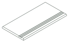 Ступень Италон Магма Графит закругленная Грип левая 620040000250 серый 30x120