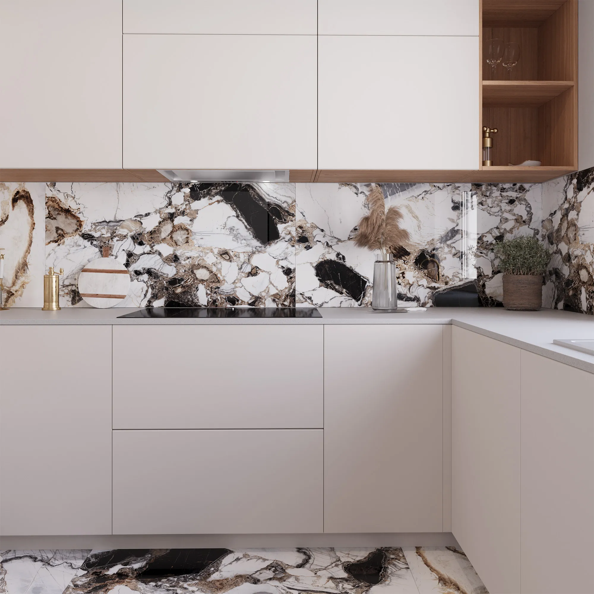 Керамогранит Аркадия Керамика HG2002-A Grande Crystal High Gloss 60x120 белый