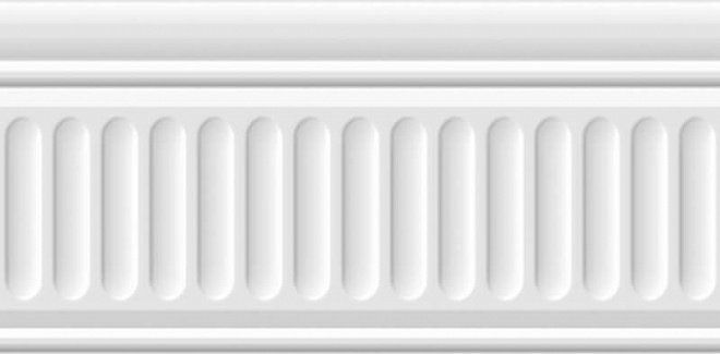 Бордюр Kerama Marazzi 19048\3F Бланше белый структурированный 9,9x20