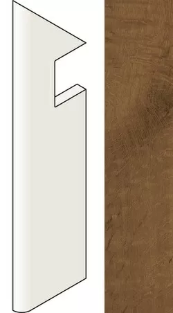 Ступень левая Heartwood Brandy Battiscopa Sag.Sx AMA0 7.2x30