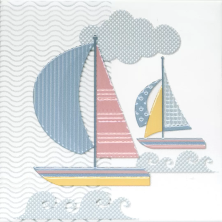 Декор Kerama Marazzi VT\A377\5009 Бон Вояж Парусник 20x20