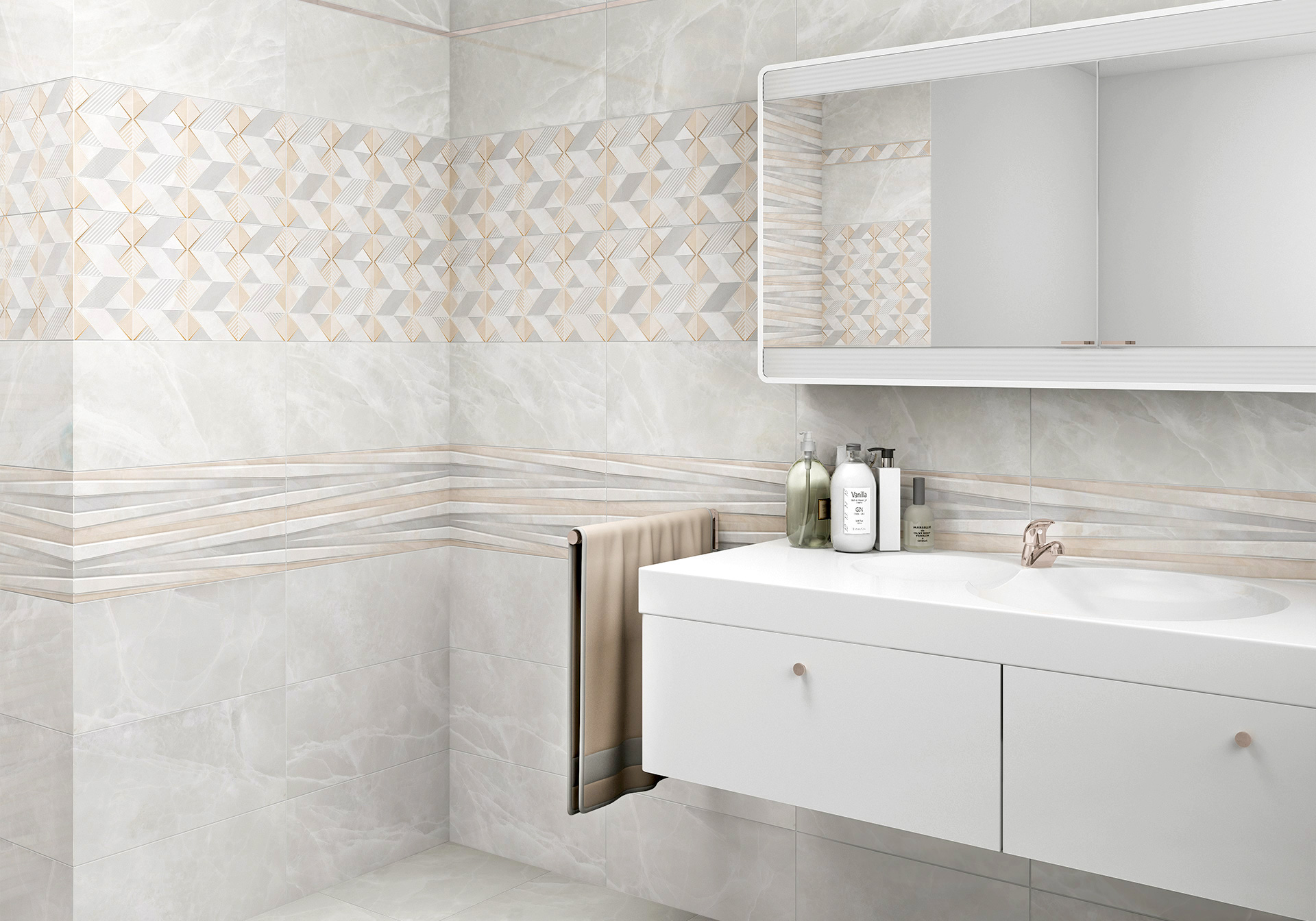 Декор Alma Ceramica Риволи DWU09RVL014 разноцветный 24.9x50