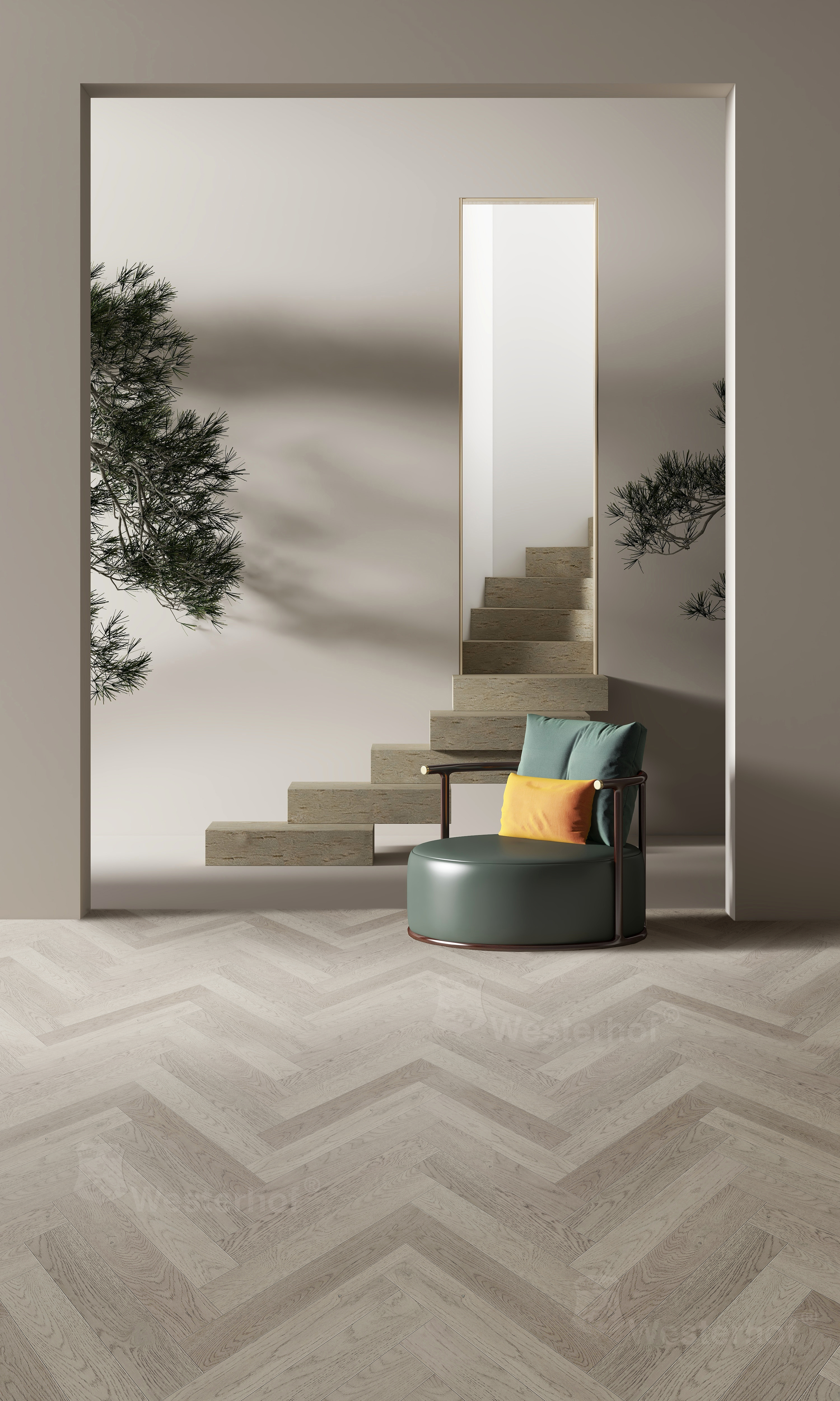 Ламинат Westerhof Bellini Raff 10.05x60.3 песочный